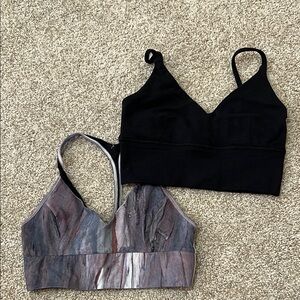 Black and Multicolor Sports Bras from Lululemon size 4